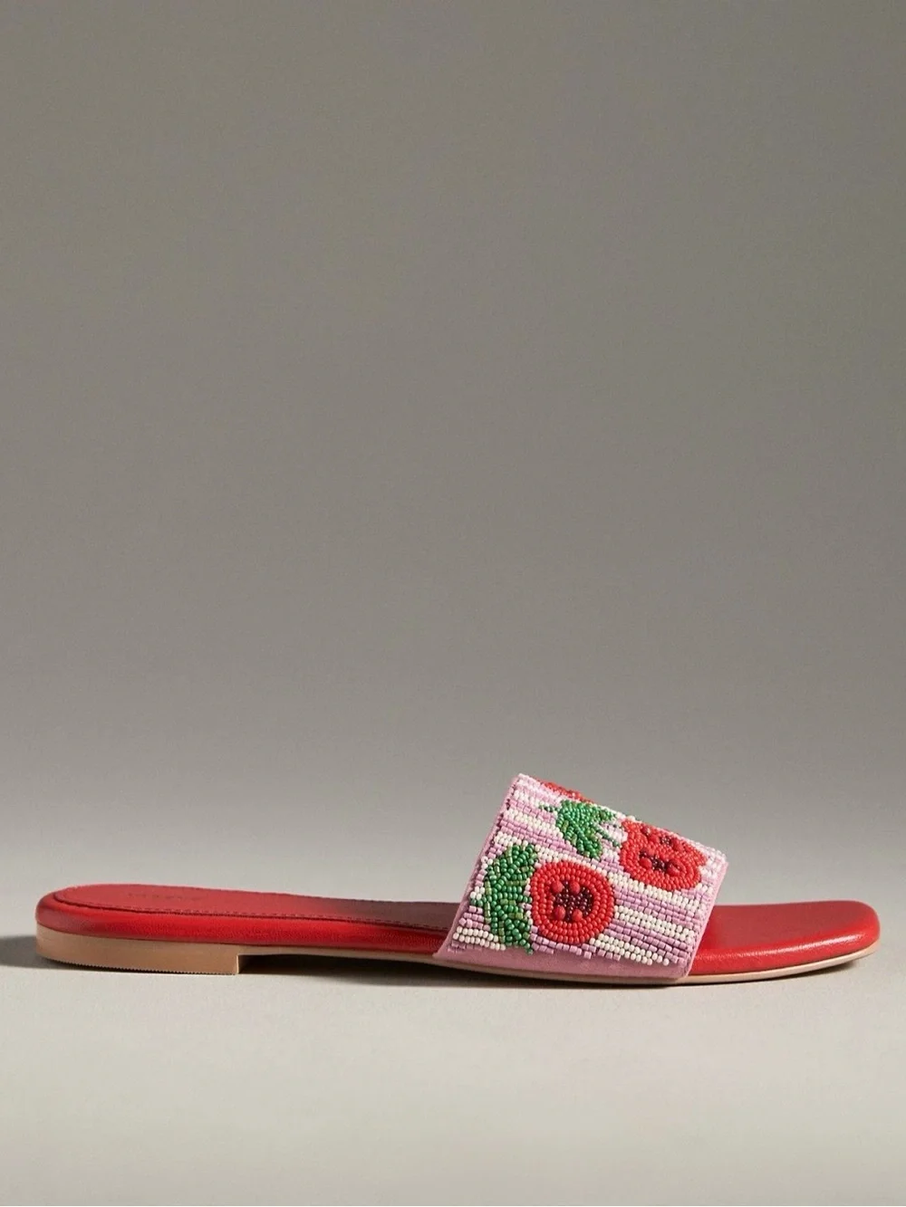 NWT The Fiona Beaded Slide Sandals by Maeve